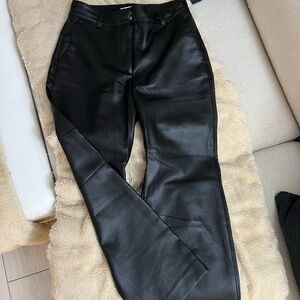 Babaton Black Leather Pants